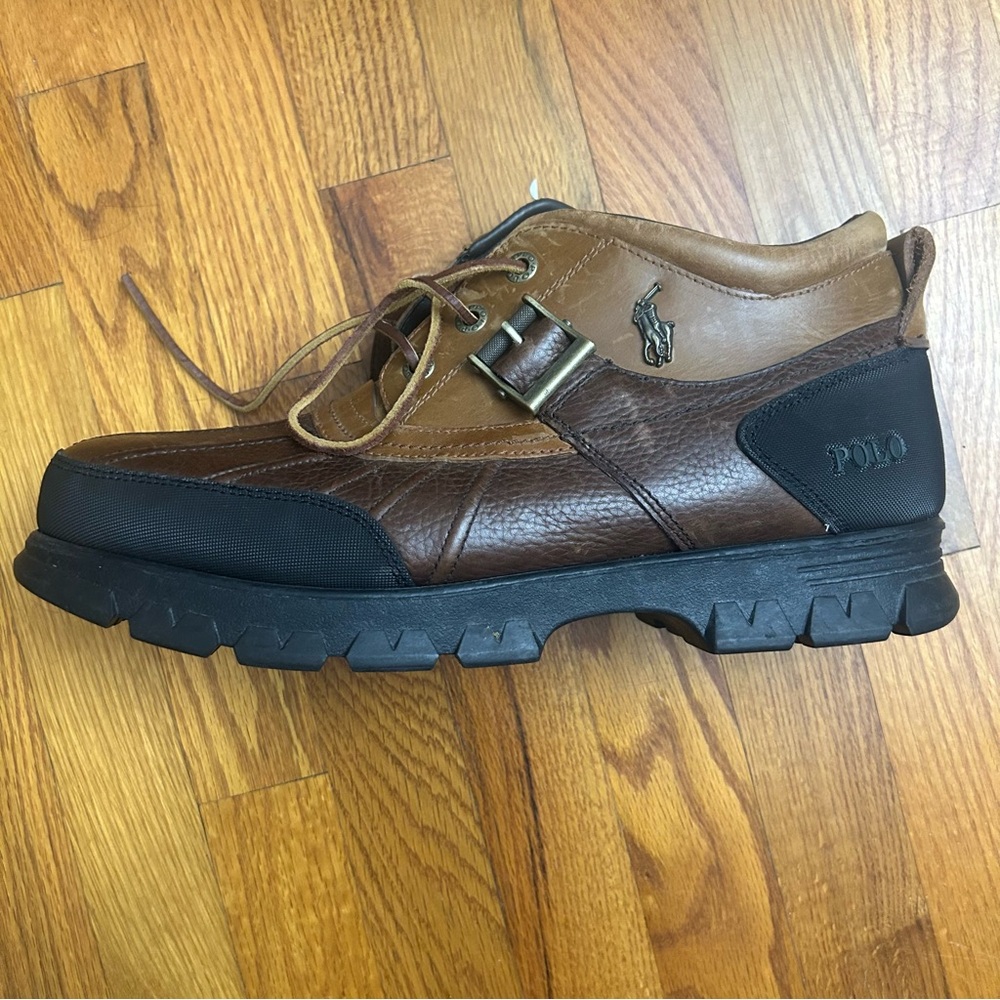 Polo by Ralph Lauren Men's Two-Tone Leather Boots